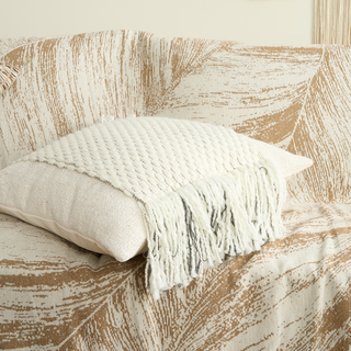 Capa de almofada Knit Fringe