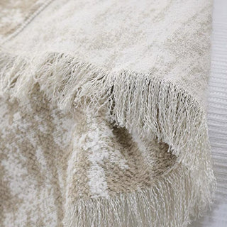 Cobertor de cama luxuosamente macio com franjas