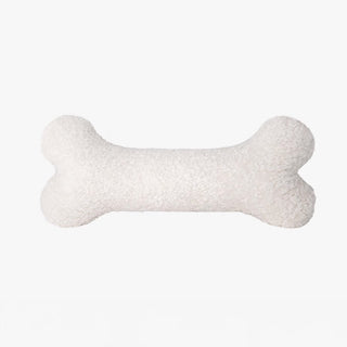Almofada de pelúcia em forma de osso para cães em tecido macio hipoalergênico, perfeita para amantes de animais de estimação