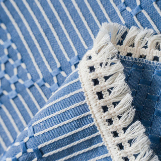 Capa de sofá texturizada Indigo Patchwork