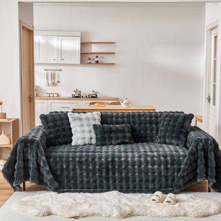 Capa de sofá Cozy Faux Fur Ripple