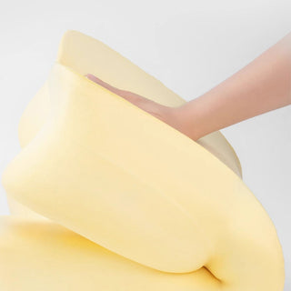 Almofada ergonômica de apoio de pescoço para quem dorme de barriga para trás com fronha