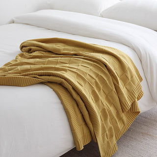 Cobertor texturizado Grid Knit Throw