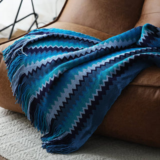 Cobertor vibrante em zig-zag