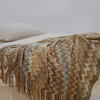 Cobertor Zigzag Knit Throw