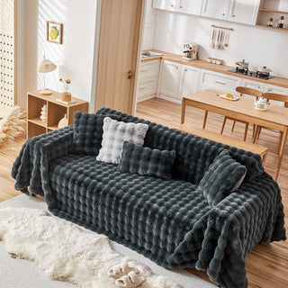 Capa de sofá Cozy Faux Fur Ripple