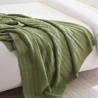 Cobertor Cozy Grid Pattern