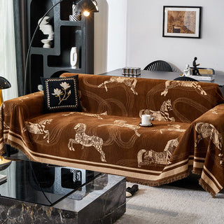 Capa de sofá estampada Regal Horse