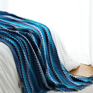 Cobertor vibrante em zig-zag