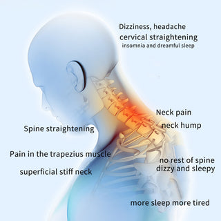 Almofada cervical ajustável 2 em 1, suporte de espuma viscoelástica Butterfly para alívio da dor e alinhamento da coluna vertebral