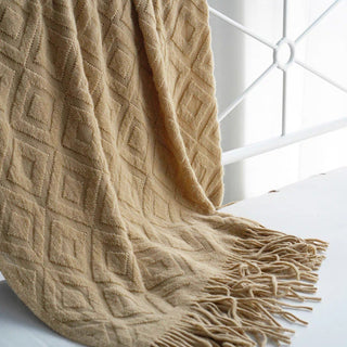 Cobertor com franjas Boho Diamond