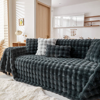 Capa de sofá Cozy Faux Fur Ripple