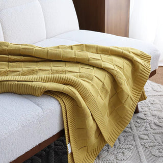 Cobertor texturizado Grid Knit Throw