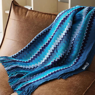 Cobertor vibrante em zig-zag