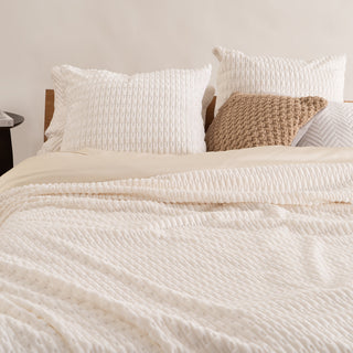 Conjunto de cobertores Warm Faux Fur Throw — listrado